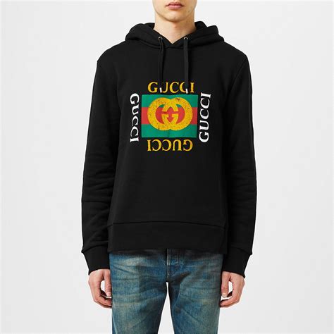 fake gucci box logo hoodie|Gucci distressed hoodie.